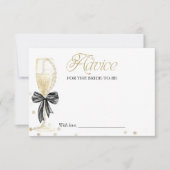 Parels & Prosecco Vrijgezellenfeest Advies Kaart (Voorkant)