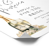 Parels Prosecco Vrijgezellenfeest advies voor brui Poster (Hoek)