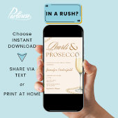 Parels & Prosecco Vrijgezellenfeest Bruidsbrunch Kaart