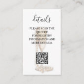 Parels & Prosecco Vrijgezellenfeest Details QR Cod Informatiekaartje (Voorkant)