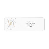 Parels & Prosecco - vrijgezellenfeest Etiket (Voorkant)