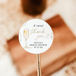 Parels & Prosecco Vrijgezellenfeest Favor Sticker