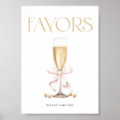 Parels & Prosecco Vrijgezellenfeest Favorieten Sig Poster (Voorkant)