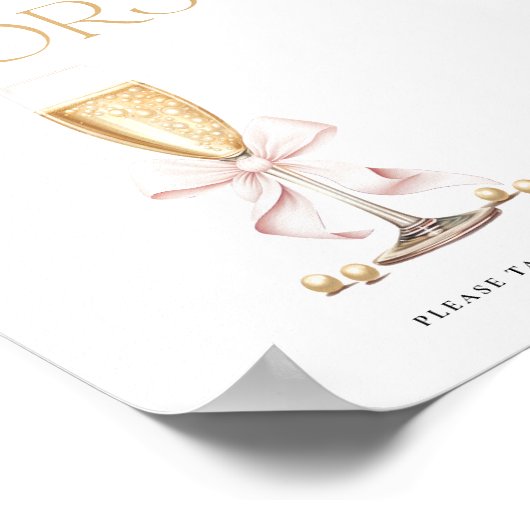 Parels & Prosecco Vrijgezellenfeest Favorieten Sig Poster (Hoek)