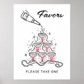 Parels & Prosecco Vrijgezellenfeest Favorieten Sig Poster (Voorkant)