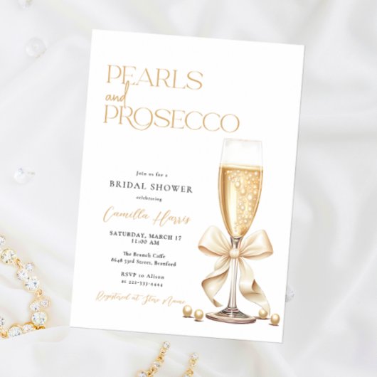 Parels & Prosecco Vrijgezellenfeest Kaart