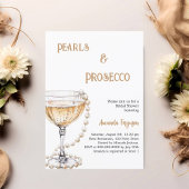 Parels Prosecco Vrijgezellenfeest Kaart