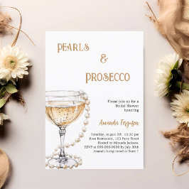 Parels Prosecco Vrijgezellenfeest Kaart