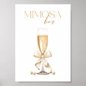 Parels & Prosecco Vrijgezellenfeest Mimosa Bar Poster (Voorkant)