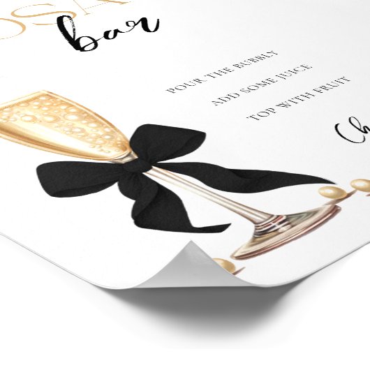 Parels & Prosecco Vrijgezellenfeest Mimosa Bar Poster