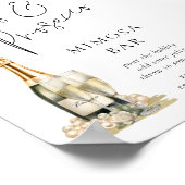 Parels Prosecco Vrijgezellenfeest Mimosa Bar Sign Poster (Hoek)