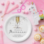 Parels & Prosecco Vrijgezellenfeest Papieren Bordje (Feest)