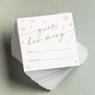 Parels Prosecco Vrijgezellenfeest Raad eens hoevee Informatiekaartje