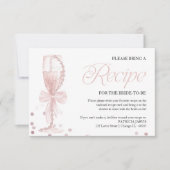 Parels & Prosecco Vrijgezellenfeest Recept Aanvraa Kaart (Voorkant)