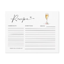 Parels & Prosecco Vrijgezellenfeest Recept Kaart