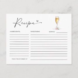 Parels & Prosecco Vrijgezellenfeest Recept Kaart