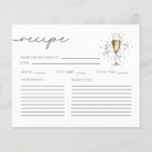 Parels & Prosecco Vrijgezellenfeest Recept Kaarten (Voorkant)