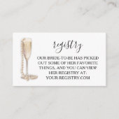 Parels & Prosecco Vrijgezellenfeest Registry Informatiekaartje (Voorkant)