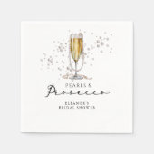 Parels & Prosecco Vrijgezellenfeest Servet (Voorkant)