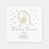 Parels & Prosecco - vrijgezellenfeest Servet (Voorkant)