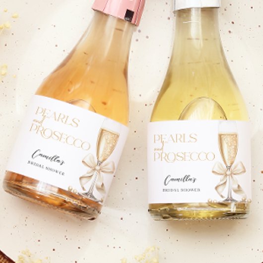 Parels & Prosecco Vrijgezellenfeest Sparkling Wijnetiket