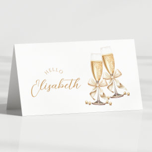 Parels & Prosecco Vrijgezellenfeest Tafelnaam Kaar Kaart