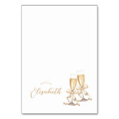 Parels & Prosecco Vrijgezellenfeest Tafelnaam Kaar Kaart (Voorkant)