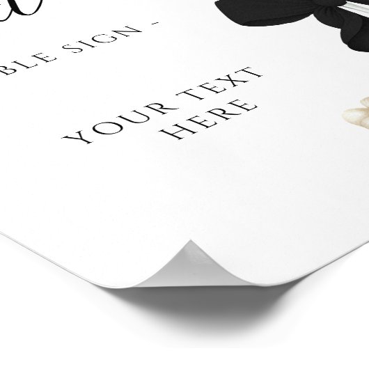 Parels & Prosecco Vrijgezellenfeest Tafelteken Poster (Hoek)