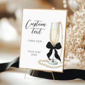 Parels & Prosecco Vrijgezellenfeest Tafelteken Poster