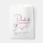 Parels & Prosecco Vrijgezellenfeest Wedding Favori Bedankzakje (Voorkant)