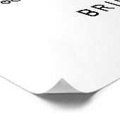 Parels & Prosecco Vrijgezellenfeest Welkomstbord P Poster (Hoek)