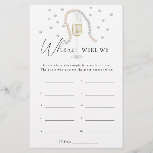 Parels & Prosecco Waar waren we vrijgezellenfeest (Voorkant)