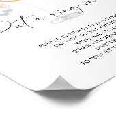 Parels & Prosecco - zet een ring op het spel Poster (Hoek)