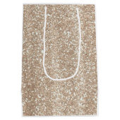 Parels & Prosecco Zwarte Lint Bruidsfeest Medium Cadeauzakje (Achterkant)