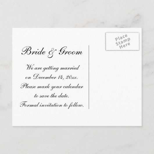 Parels, Ring en Blue Lace Wedding Save the Date Aankondigingskaart (Achterkant)