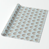 Parels Schelp Verjaardag Cadeaupapier (Uitgerold)