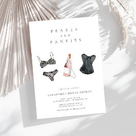Parels & slipjes Modern Lingerie Vrijgezellenfeest Kaart