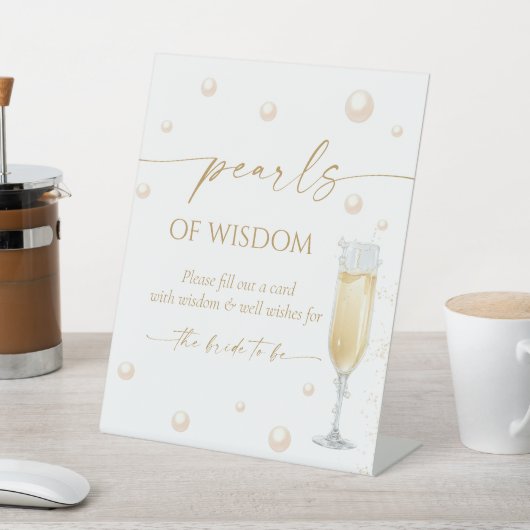 Parels van wijsheid advies reclamebord met voetstuk (Insitu)