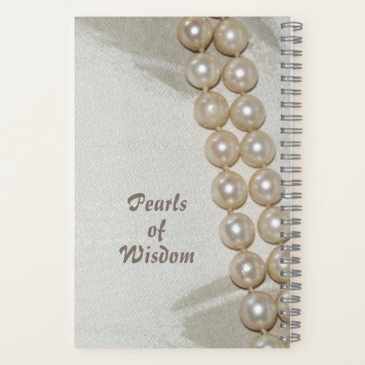 Parels van Wijsheid Elegant Stijlvol Notitieboek (Achterkant)