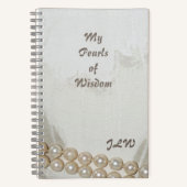 Parels van Wijsheid Elegant Stijlvol Notitieboek (Voorkant)