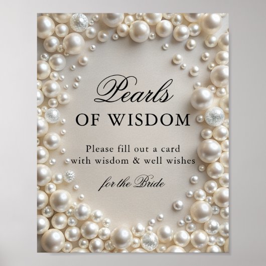 Parels van Wijsheid Vrijgezellenfeest Poster (Voorkant)