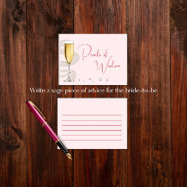 Parels van Wijsheid Vrijgezellenfeest Spel Visitekaartje