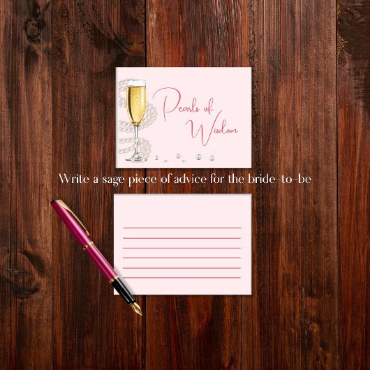 Parels van Wijsheid Vrijgezellenfeest Spel Visitekaartje