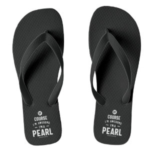 Parels Verpersoonlijkte Naam Verjaardag Teenslippers