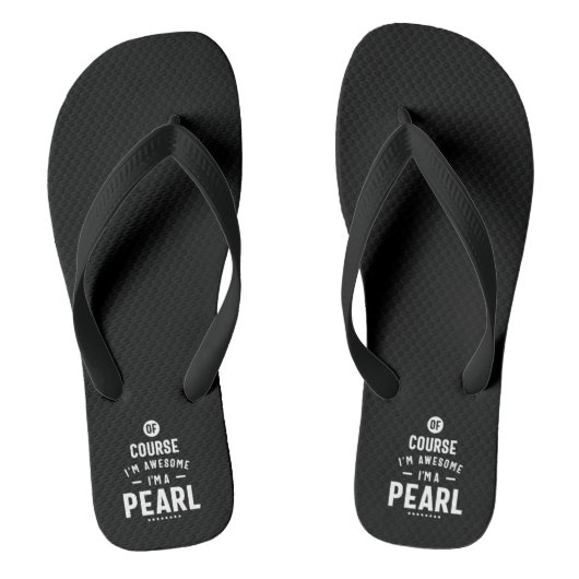 Parels Verpersoonlijkte Naam Verjaardag Teenslippers (Voetbed)