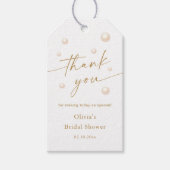 Parels Vrijgezellenfeest Dank u voor cadeau Labels Cadeaulabel (Voorkant)