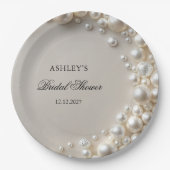 Parels Vrijgezellenfeest Papieren Bordje (Voorkant)