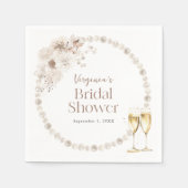 Parels Vrijgezellenfeest Servet (Voorkant)