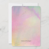 Parels waterverf Maskerade Feest Kaart (Achterkant)