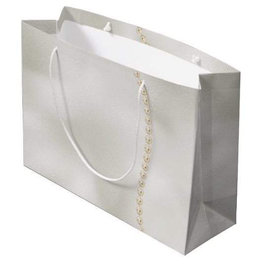 Parels White Luxe Groot Cadeauzakje (Achterkant Gekanteld)